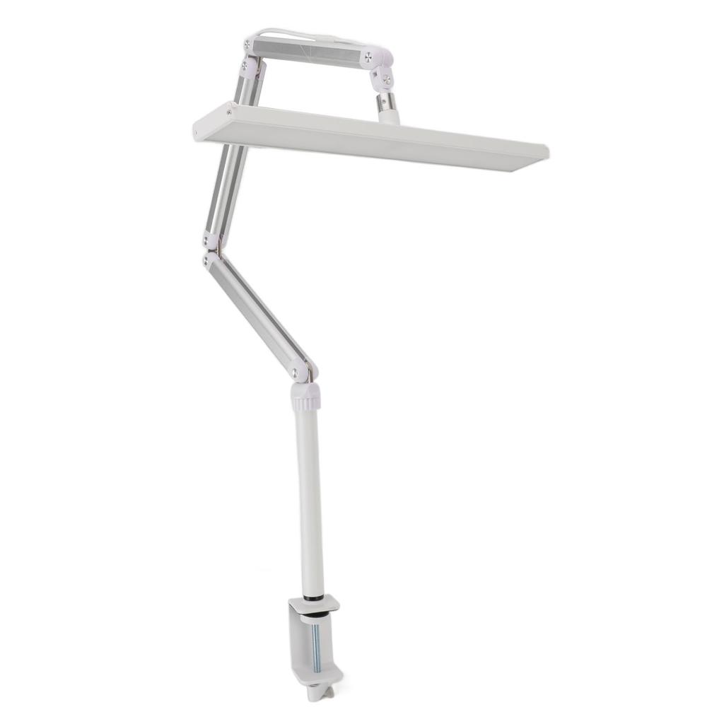 LED Desk Lamp with Clamp 360 Degree Rotation Head 3 Color Temperature Dimmable Foldable Swing Arm 14