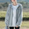 Li-Ning Plain Logo Loose Fit Zip-Up Hoodie Unisex hoodies Light-Gray YWDT227-2