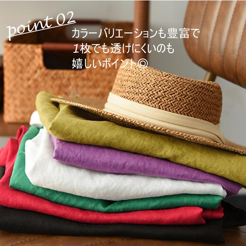 Nibunnoichi Style Sleeveless Back Buttons [1/2style] Women's A-Line Blouse, Linen, Cotton/Linen Blend, Flattering, (Purple, XXL)