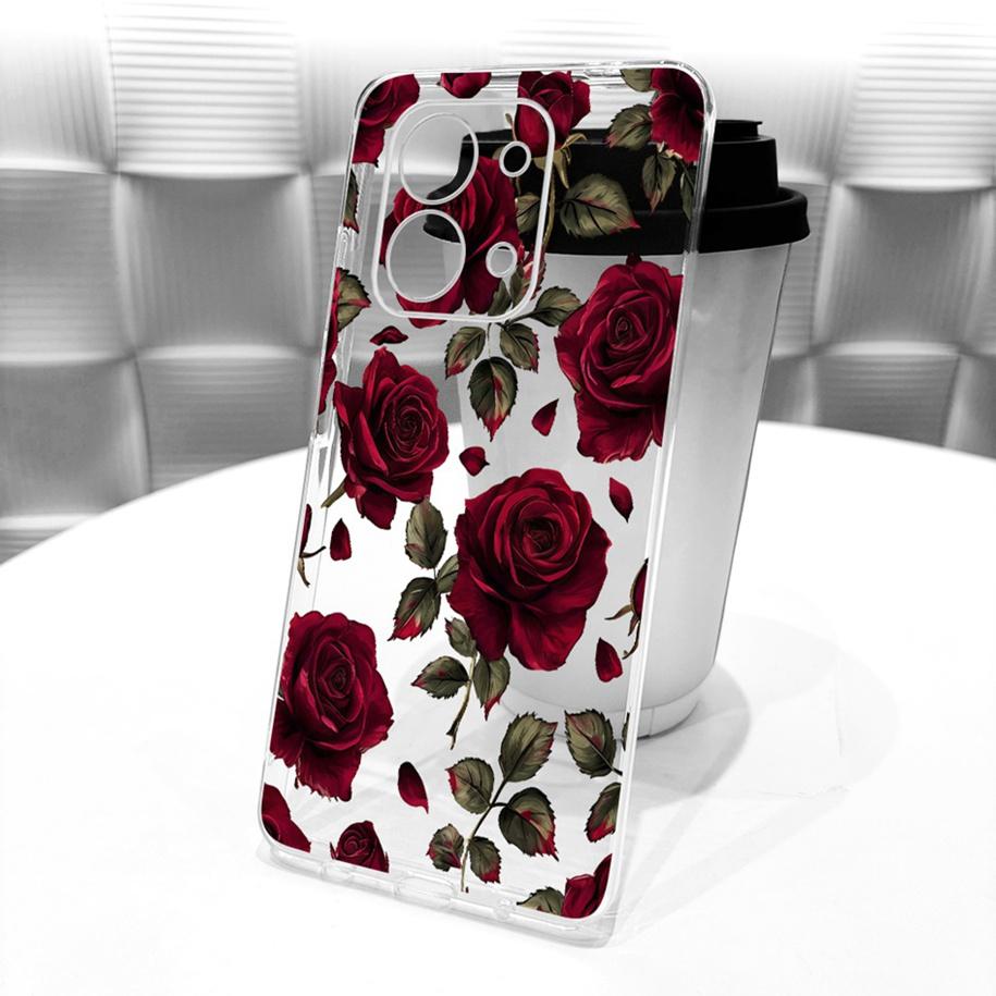 For Xiaomi Redmi 15C 5G 2025 Case Fashion Flower Bow Soft Silicone Clear Back Cover For Xiaomi Poco C85 5G Redmi15C 173MM Bumper