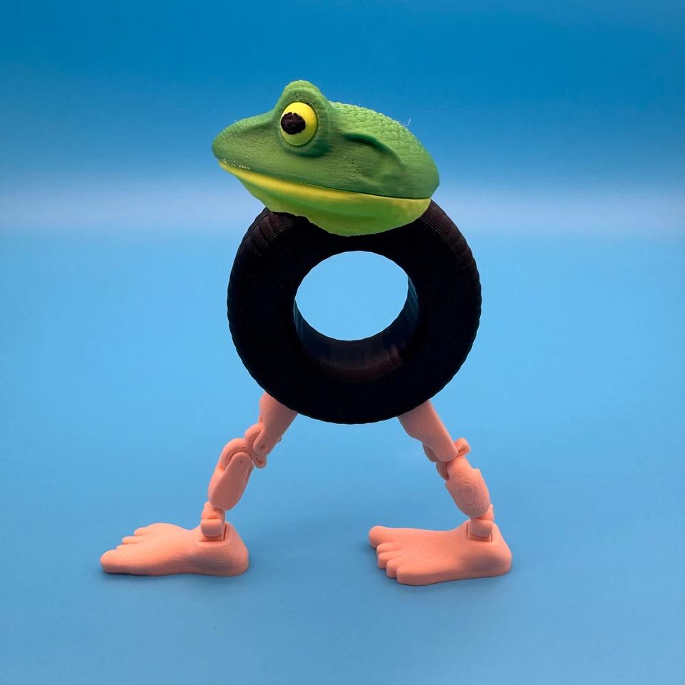 Neuheit Gelenkfigur Tungtungtung Sahur 3D-Druck Holz Strichmännchen Figur Desktop Arm Bewegliche Actionfigur Sammlerstück