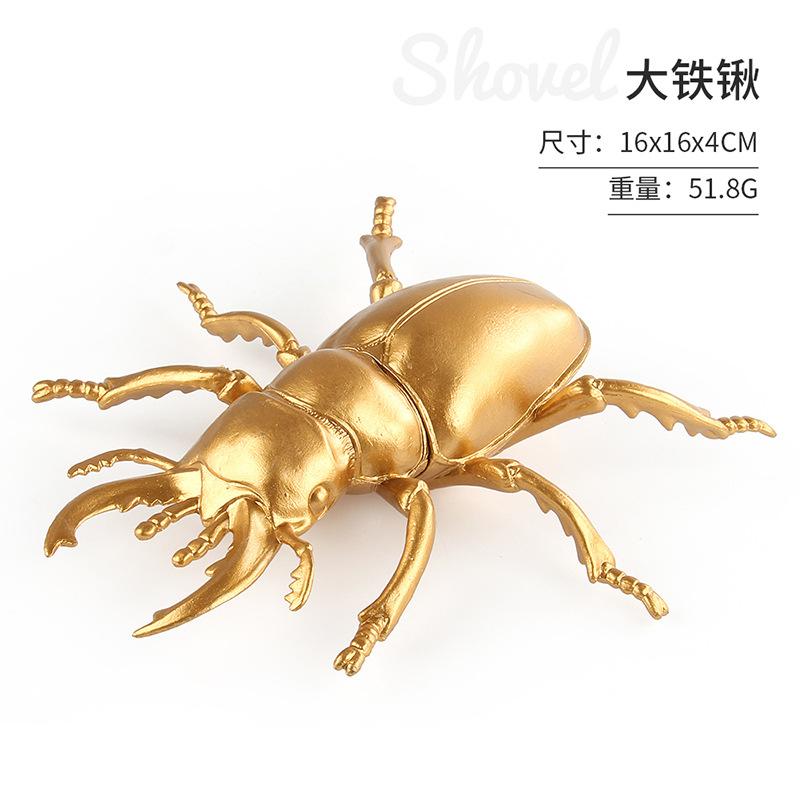 Simulated Insect Animal Model Gold Edition Mini Monarch Fairy Scorpion Bee Insect Set Toy