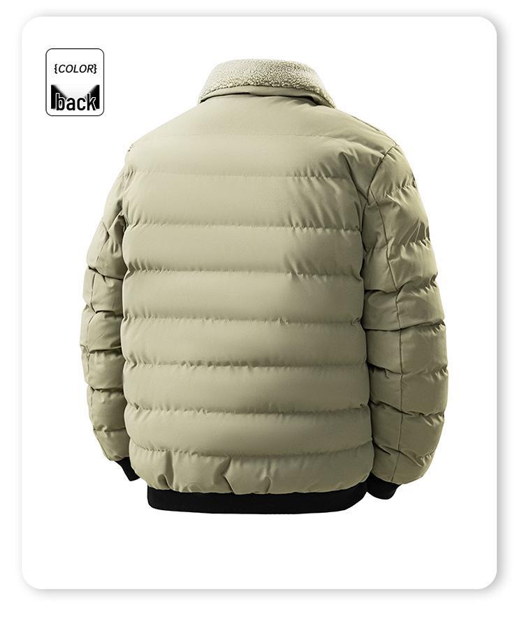 Winddichte Winterjacke für Herren aus Baumwolle mit warmem Pelzkragen – Jugendmode, trendiges Revers, vielseitiges Design