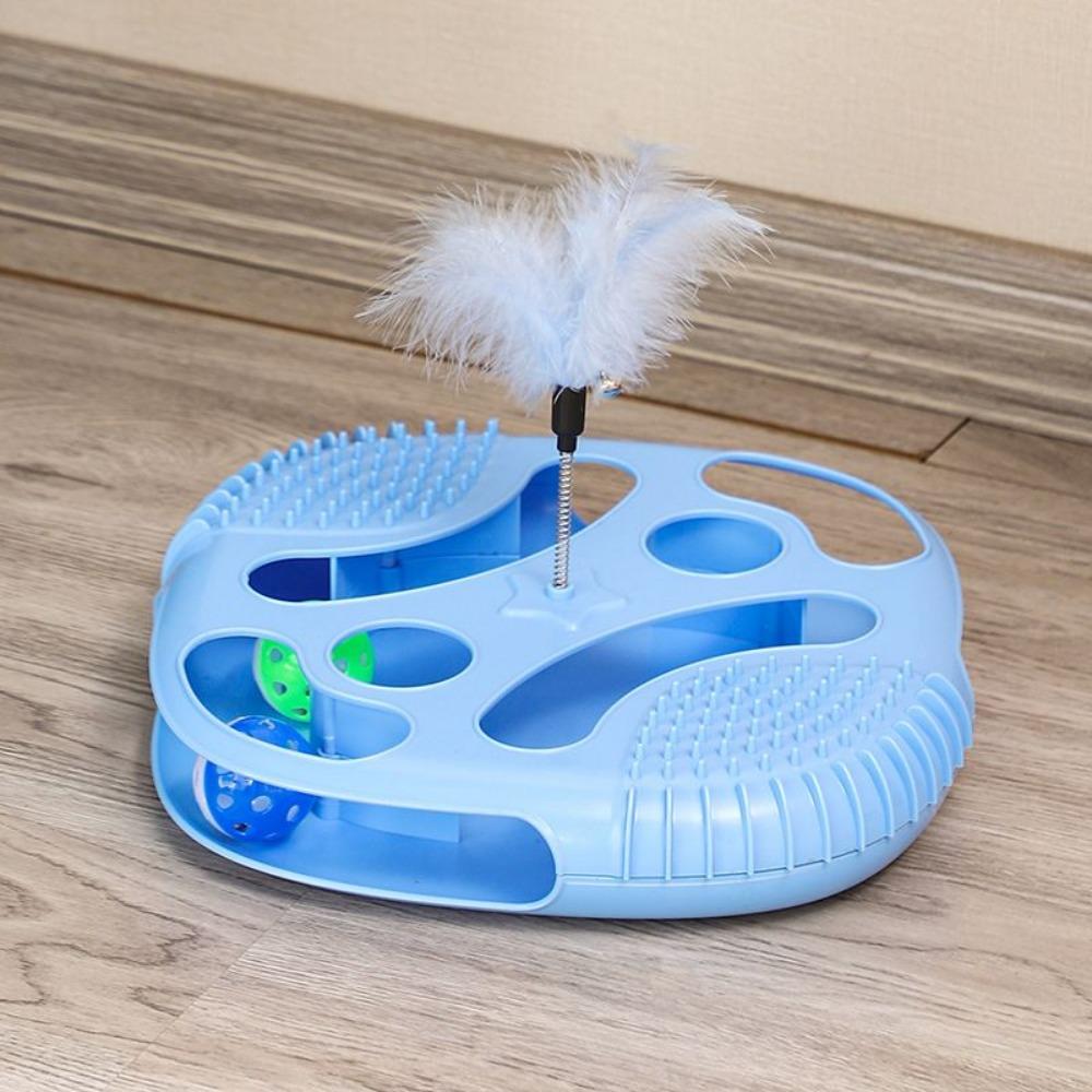 

Интеллектуальные игрушки Игрушка для кошек Лабиринт Коробка с шариками для упражнений Игровой столик для кошек Для помещений синий