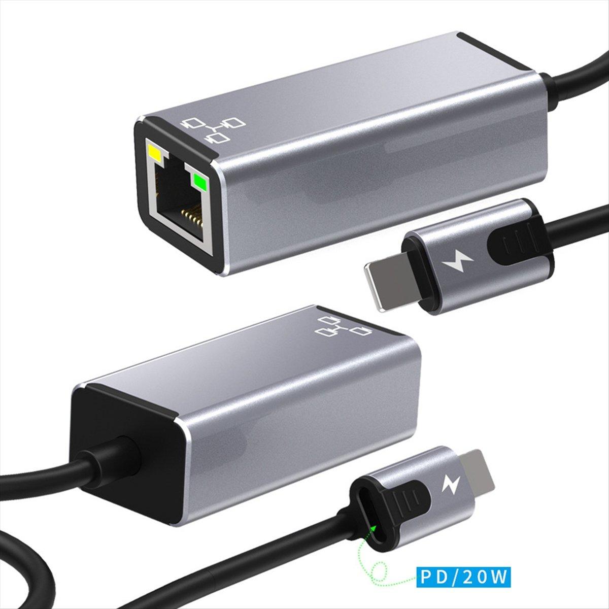 

RJ45 LAN Adapter For 14 13 12 11 8 7 6 5 // Ethernet LAN Network Adapter with Charge Adapter Port 20W China Mainland