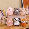 Rabbit Animal Panda Plush Doll Keychain With Pp Cotton Filling For Idea Gift