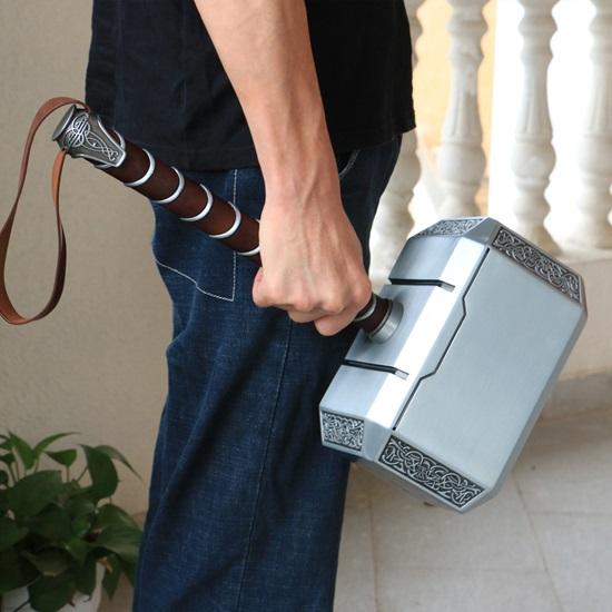 Hammer Metal, Mjolnir, Cosplay Scale Movie Prop Replika, Hammer