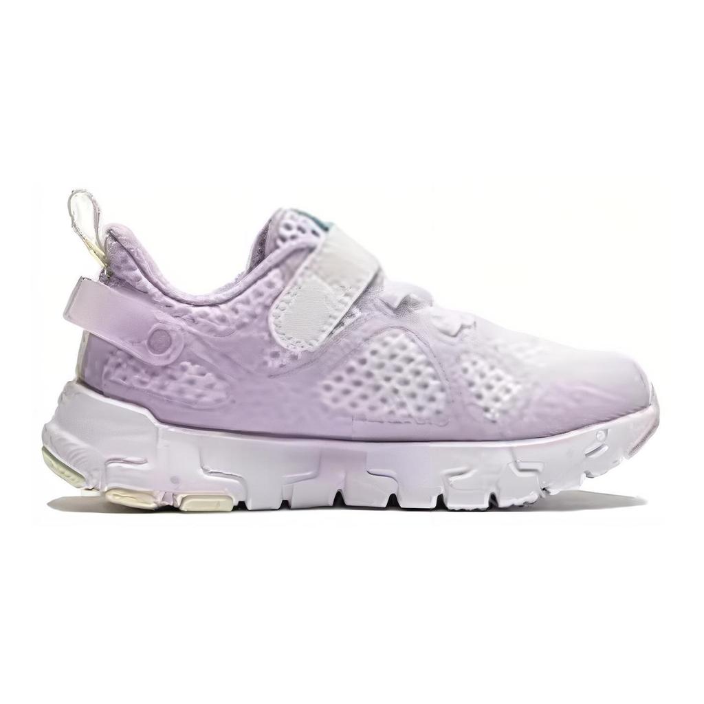Li Ning Comfortable Simple Non-Slip Wear-Resistant Casual Shoes Kids Sneakers Purple White YKAU028-6