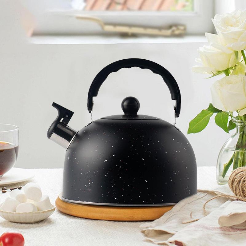 Whistling Tea Kettle For Stove Top 2.5L Stainless Steel Stovetop Kettle Tea Pots Rustproof Water Boiler With Loud Whistle And