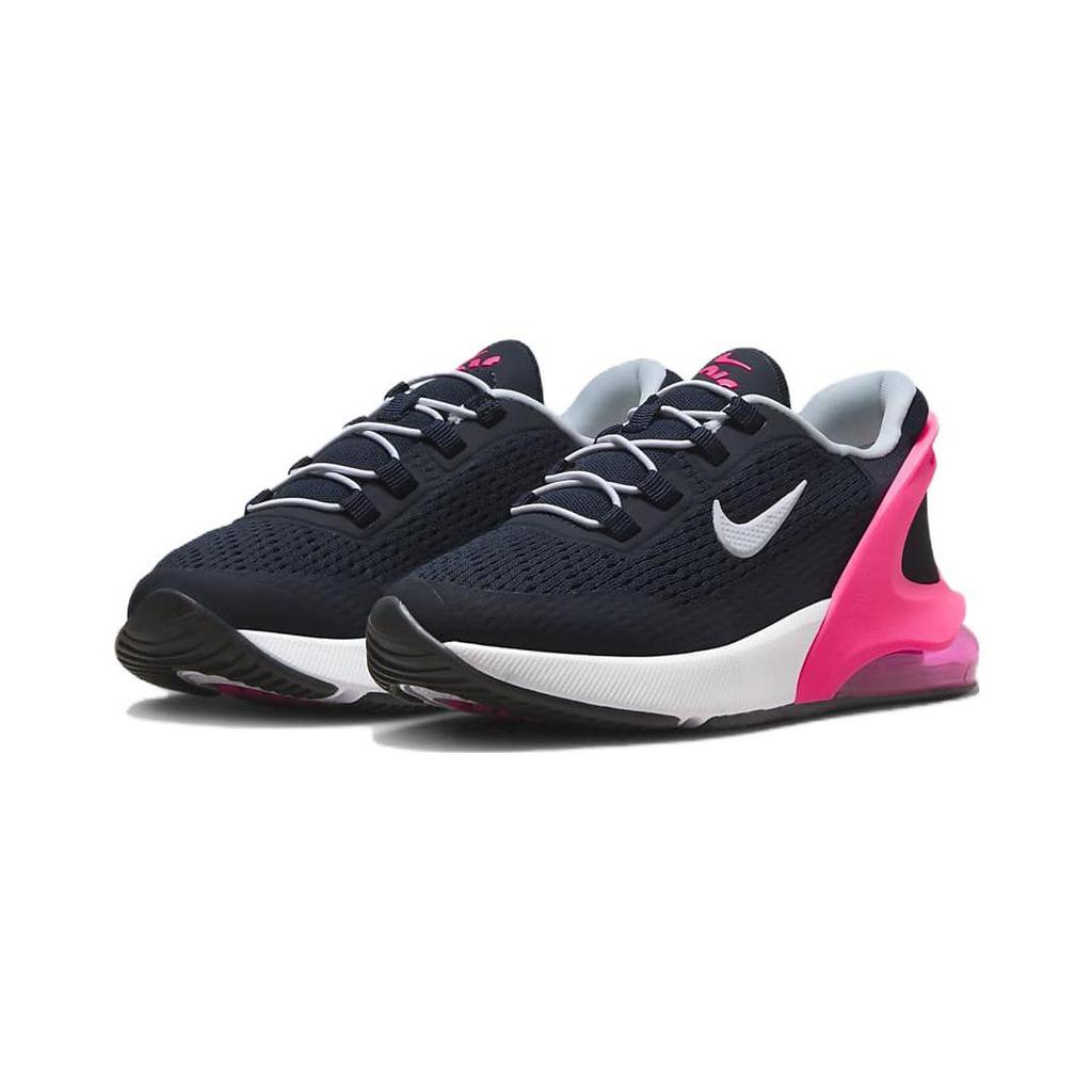 Nike Air Max 270 Cushioning Abrasion Resistant Cushioning, Wear Resistant Low top Kids' Running Shoes Black Pink DV1969-401