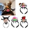 Cute Cartoon Doll Headband Funny Braided Doll Hairband Hair Hoop Hairpin Perfect for Party Cosplay Headdress Jewelry
