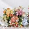 Simulation Flower Practical Anti-fading Vivid Color Artificial Flower DIY Peony Fake Artificial Rose Bouquet Wedding Accessories