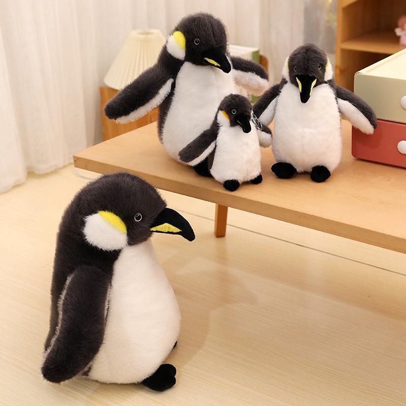 1PC Cute Simulation Emperor Penguin Plush Toy, Cartoon Animation Game Characters, Stuffed Animal Plush Dolls