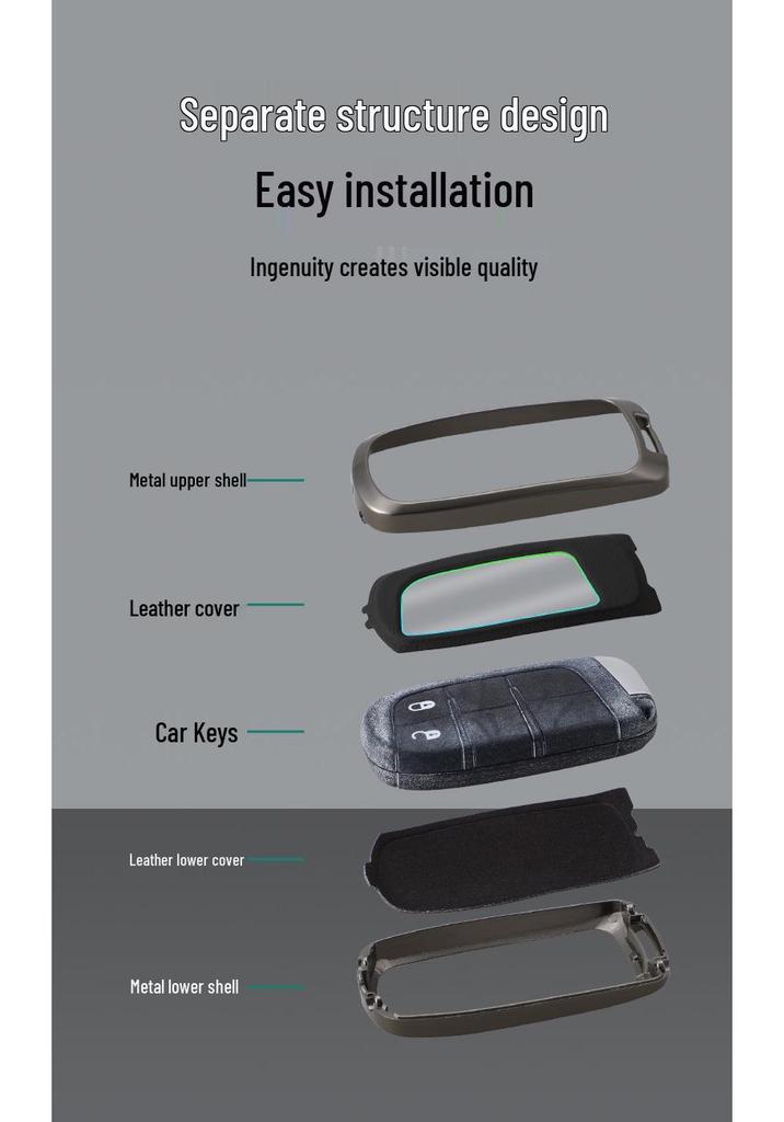 Jeep Wrangler Key Case for Sahara & Rubicon JK/JL Off-Road Modification