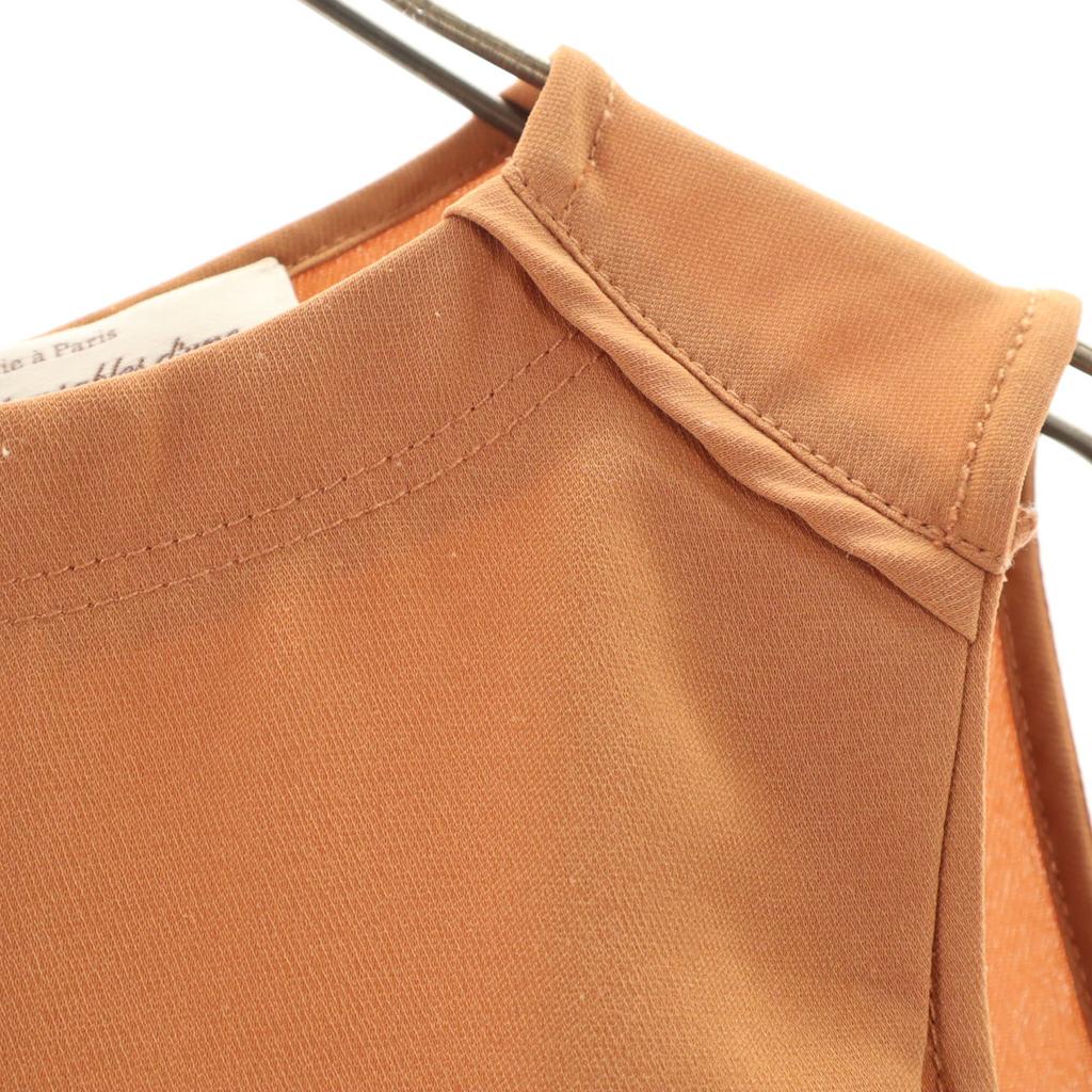 Nano Universe No Sleeve Shirt 38 Orange Series Women Used