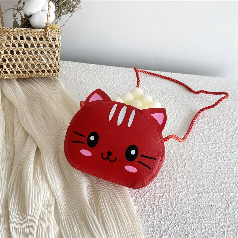 Bag Cat Crossbody Polychrome Children Cartoon Mini Shoulder Bag Shopping Wallet