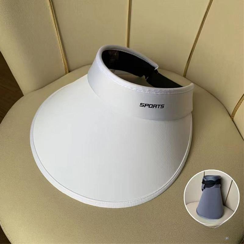 Wide and Widen Hat Brim Double Layer Ice Silk Sun Protection Hat Cool Feeling Women's Sun Hat Summer UV Sky Top Hat
