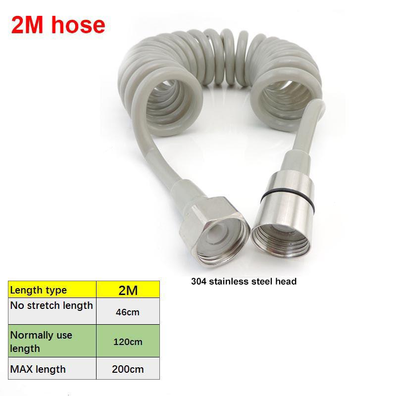Handheld silver Small Bed Chair Shower Head sprayer Nozzle Hair Salon Shampoo washing water hose 2m 3m baby pet Tool Small