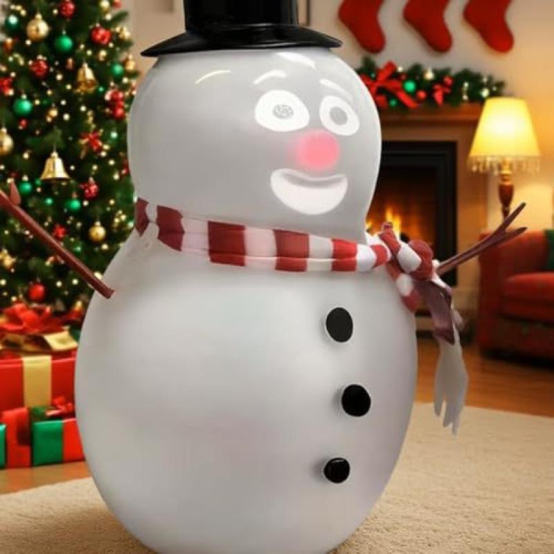 Animated Talking Snowman,Talking Animated Blink Snowman with Built In Projector and Speaker,Interactive Christmas Decoration