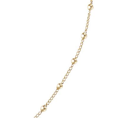 [R5180] - Gold Plated 'Marbles' Necklace - 42 Cm 2 Mm