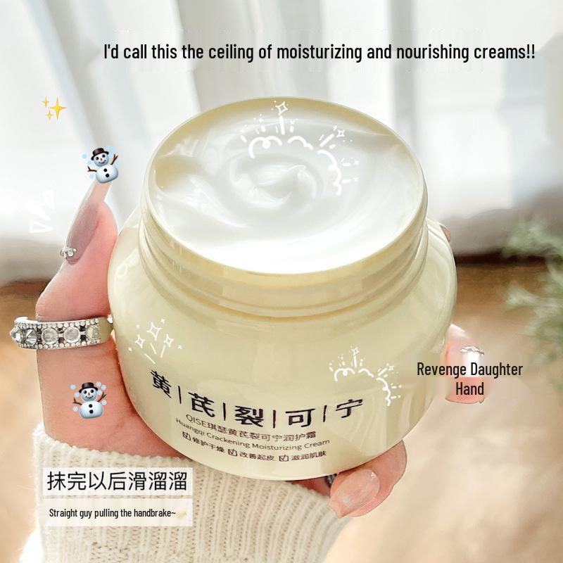 Astragalus Repair Hand Cream with Hydrating Horse Oil: Moisturizes and Revitalizes Dry, Dull Skin for Autumn and Winter