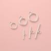 S925 Sterling Silber OT-Verschluss Perlenstrang Schmuck DIY Armband & Halskette Abstandshalter Perlen