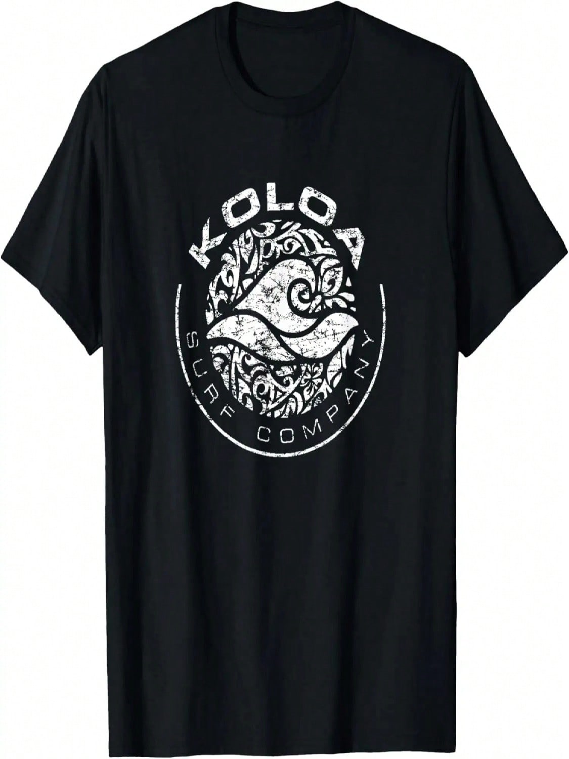 Koloa Surf Винтажная Ретро Круглая Волна Логотип Серф Графическая Футболка S разноцветный