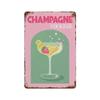 Vintage Fruit Juice Mojito Aperol Spritz Posters and Sangria Drink Negroni Metal Tin Sign Plaque Club Bar Home Decor Wall Pla