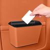 Leather Auto Door Storage Box Large Capacity Paper Napkin Organizer  Car Supplies