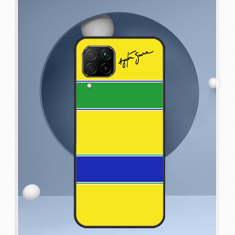 Ayrton Senna F1 For Huawei Nova Y91 Y60 Y70 Y72 Y90 Y61 12s 12i 11i 8i 10 9 SE P20 P40 Lite P30 P60 Pro Case