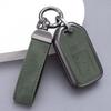 YO&YOYE Compatible with Honda Key Fob Cover with Keychain Leather Key Case Protector for Honda Accord Civic CRV Pilot HRV Odyssey Ridgeline Passport