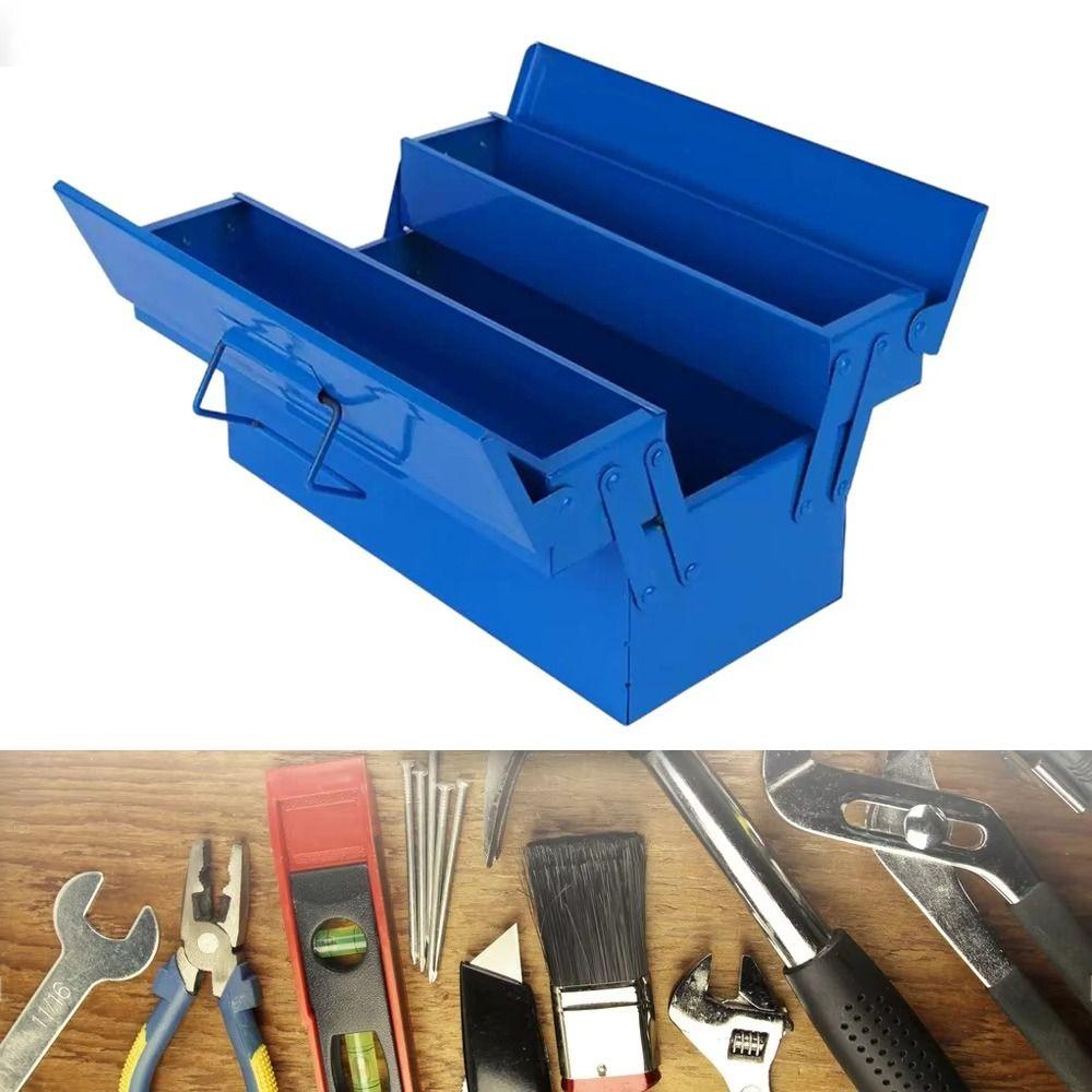 Metal Tool Box Large Repair Chest Iron Construction Storage Tools Box  Electrician Repair