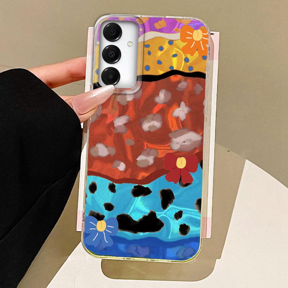 Leopard Print Water Wave Texture Phone Cases for Samsung Galaxy A55 A56 A36 A26 A16 A54 A14 A24 A34 A06 A53 Shell Silicone Cover