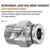 External Thread Pneumatic Quick Connector Straight Tube Connector  Industrial Maintenance