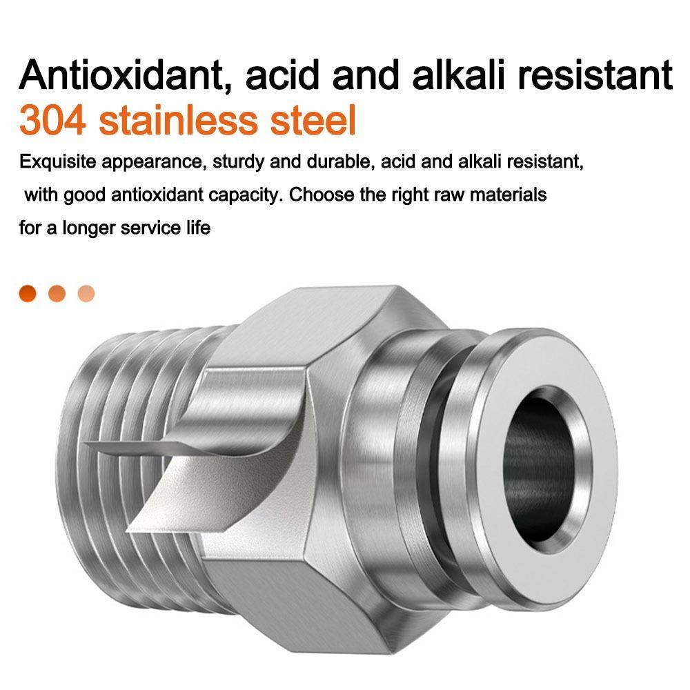External Thread Pneumatic Quick Connector Straight Tube Connector Industrial Maintenance