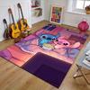 1pc S-Stitch Design Printed Area Rug Carpet for Bedroom Living Room Home Decor Rugs Mat Non Slip Mat Rug for Bedside
