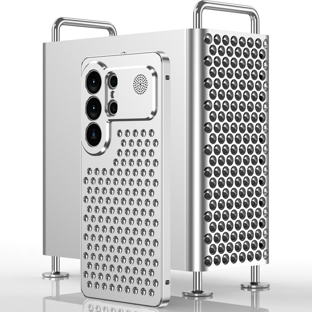 Metal Heat Dissipation Aromatherapy Phone Case for Samsung S26 Ultra/S25U - Anti-Drop Full Coverage with Buckle.