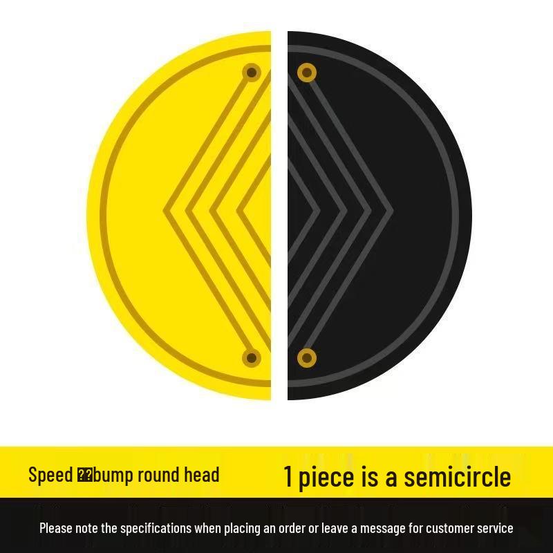 High-Quality Thickened Rubber Speed Bump for Road Safety