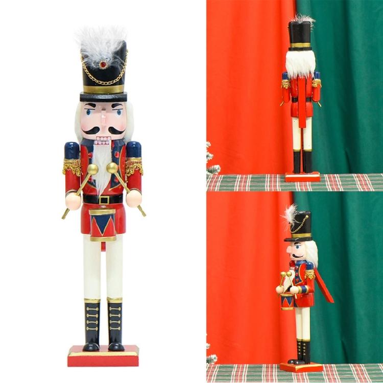 Mehrzweck Nussknacker Soldaten für Weihnachtsornament Handbemalte Holzdekorationen Tragbar für den Haushaltsgebrauch