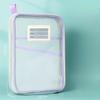 A4 Stationery Storage Bag Double-layer Mesh Zipper Bag Large Capacity School Office Supplies Stationary Bag Organizer Folders