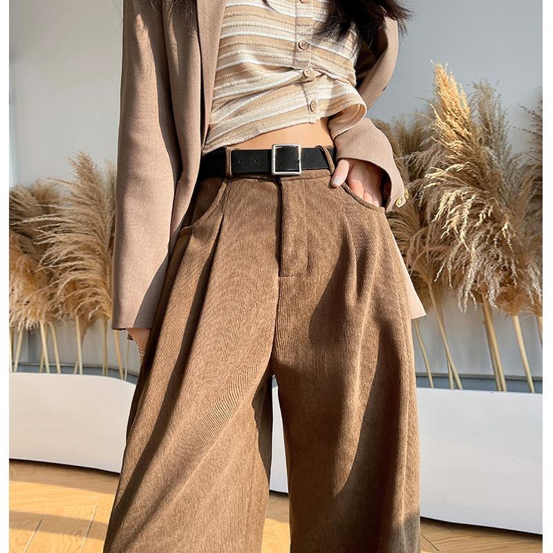Maillard women's suit pants women's pants spring and autumn new thin straight casual pants high waist drape wide leg pants