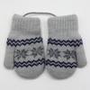 Fashionable Plush Snowflake Fingerless Winter Wool Thickened Warm Neck Cute Children's Gloves