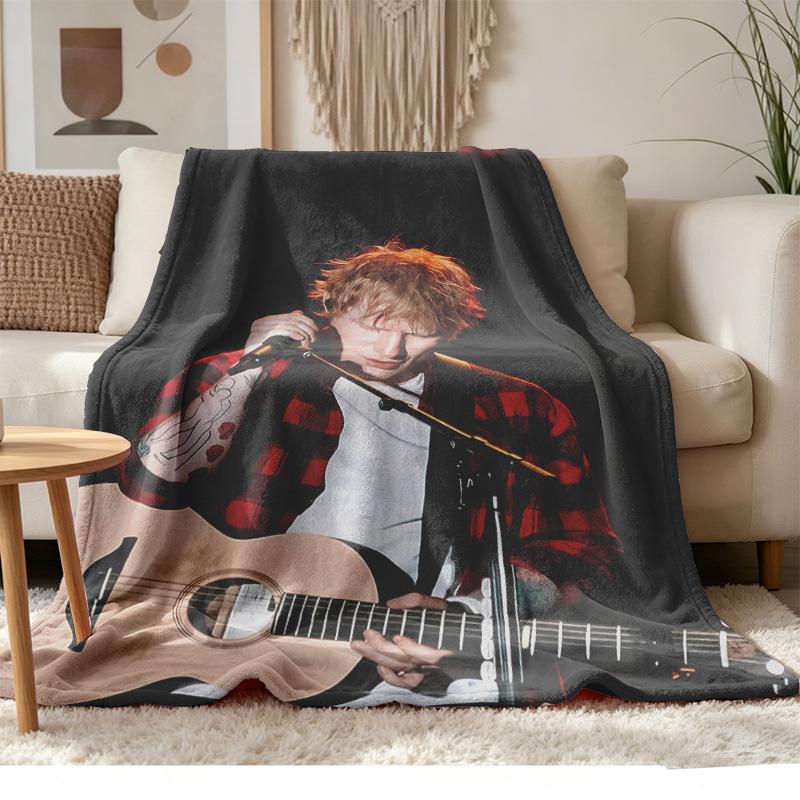 ed sheeran Soft and comfortable flannel Suitable for sofas living rooms outdoor camping travel and also makes a great anniversary gif