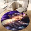 1pc KPop Demon Hunters RUMI5 Design Printed Area Round Carpet for Bedroom Living Room Home Decor Rugs Mat Non Slip Mat Rug for Bedside