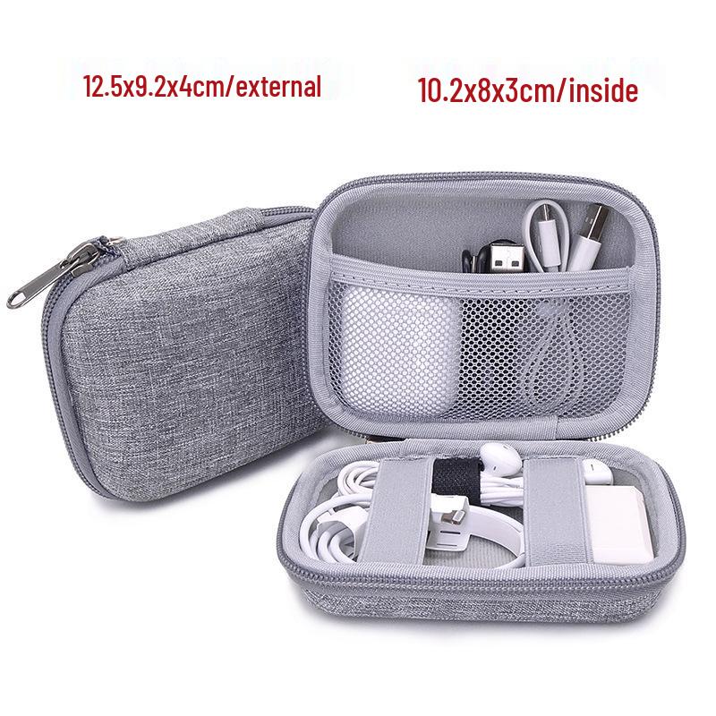 In-Stock EVA Hard Shell Laptop Power Bank & Earphone Case with USB Drive Storage