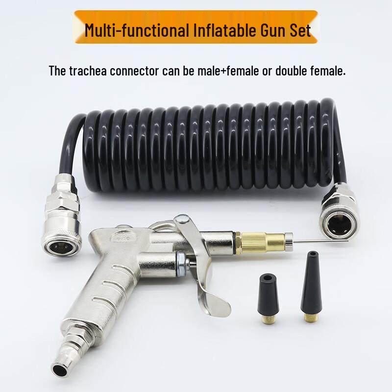 Multi-functional Air Inflator Nozzle with 9m Hose Kit