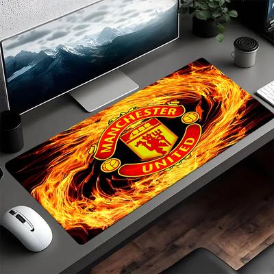 Flaming Manchester Mouse Pad, Gaming Mouse Pad, Keyboard Pad, Desk Decor for Computer Notebook Fan Gift Birthday Gift