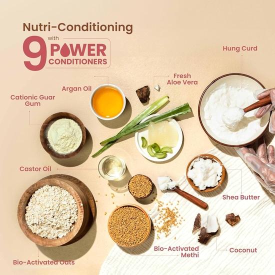 Nat Habit Hibiscus-Infused Conditioner For Women & Men, Five Oil Hibiscus Nutri-Conditioner for Long Lush Hair, Reduce Dry & Frizzy Hair, 150ml