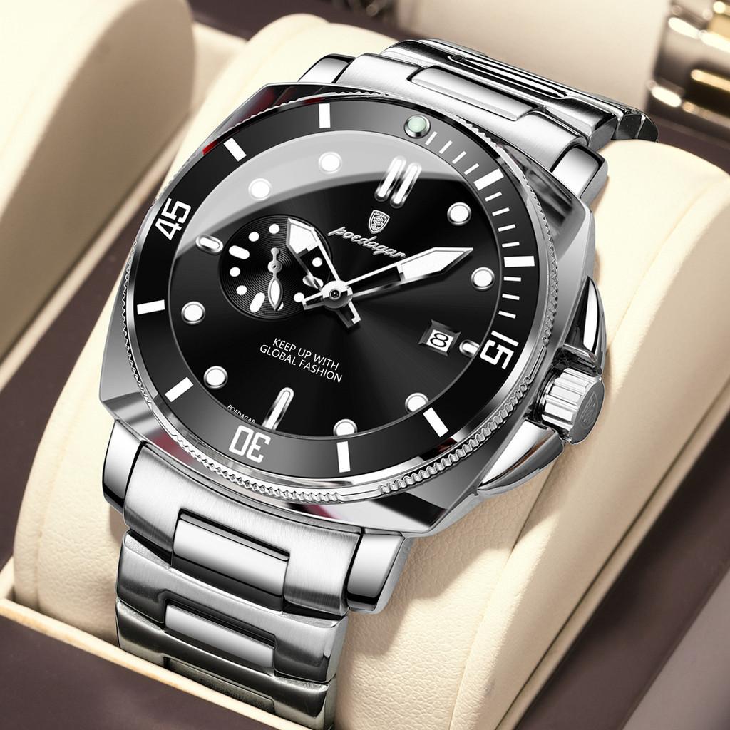 

Mens Quartz Watch With Luminous Dial Water Resistant For Casual Wear StyleF