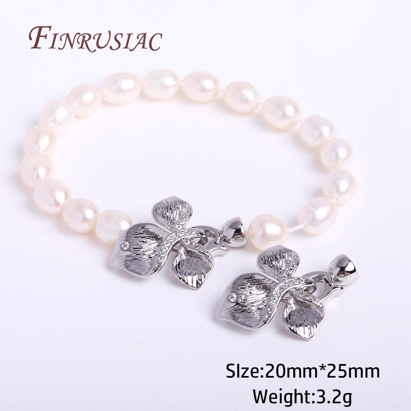 Inlaid Zircon Connector Bead Clasps Fastener DIY Jewelry Making,Classic 18K Gold Plated Pearl Clasps For Necklace Making